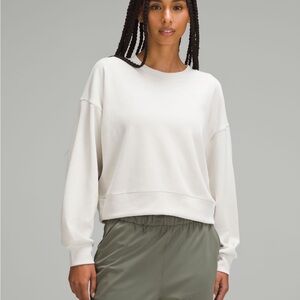 Lululemon Softstreme Crewneck Sweatshirt in White Opal